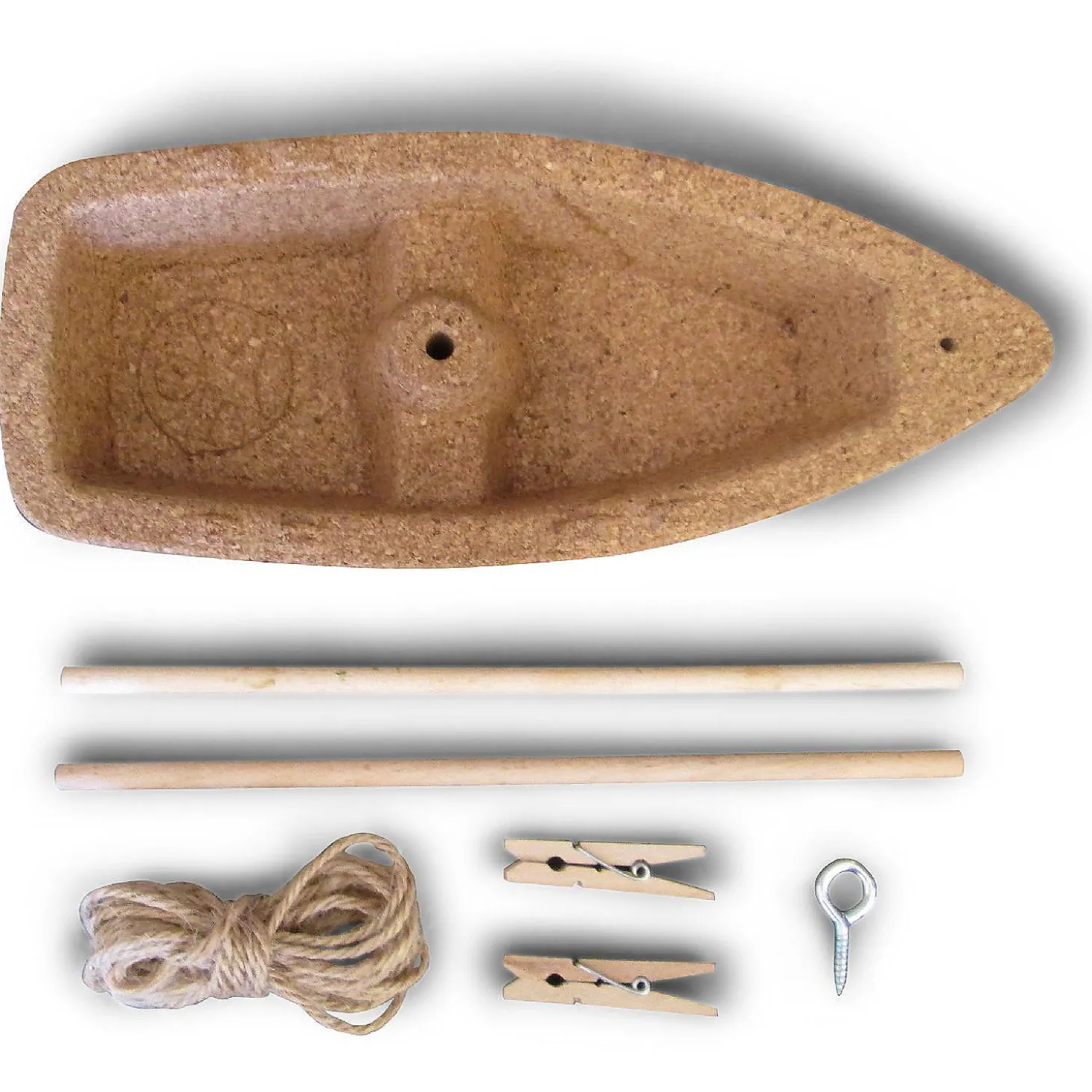 Haba Terra Kids Cork Boat - Easy To Assemble And Upgrade With Materials Found In Nature - Diy Fun For Young And Old