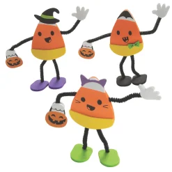 Halloween Candy Corn Characters In Costume Craft Kit - Makes 12