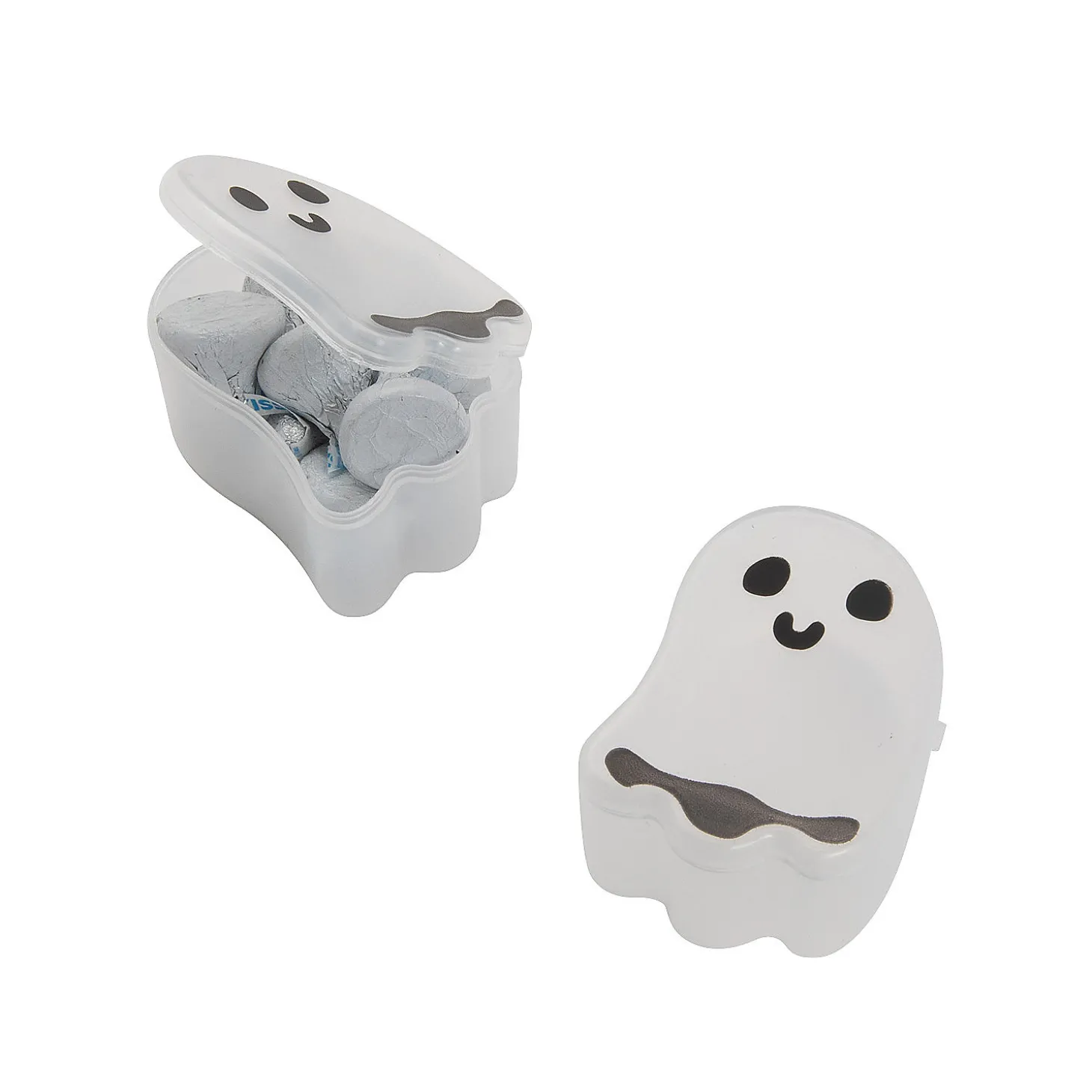 Halloween Ghost Bpa-Free Plasitc Containers - 24 Pc.