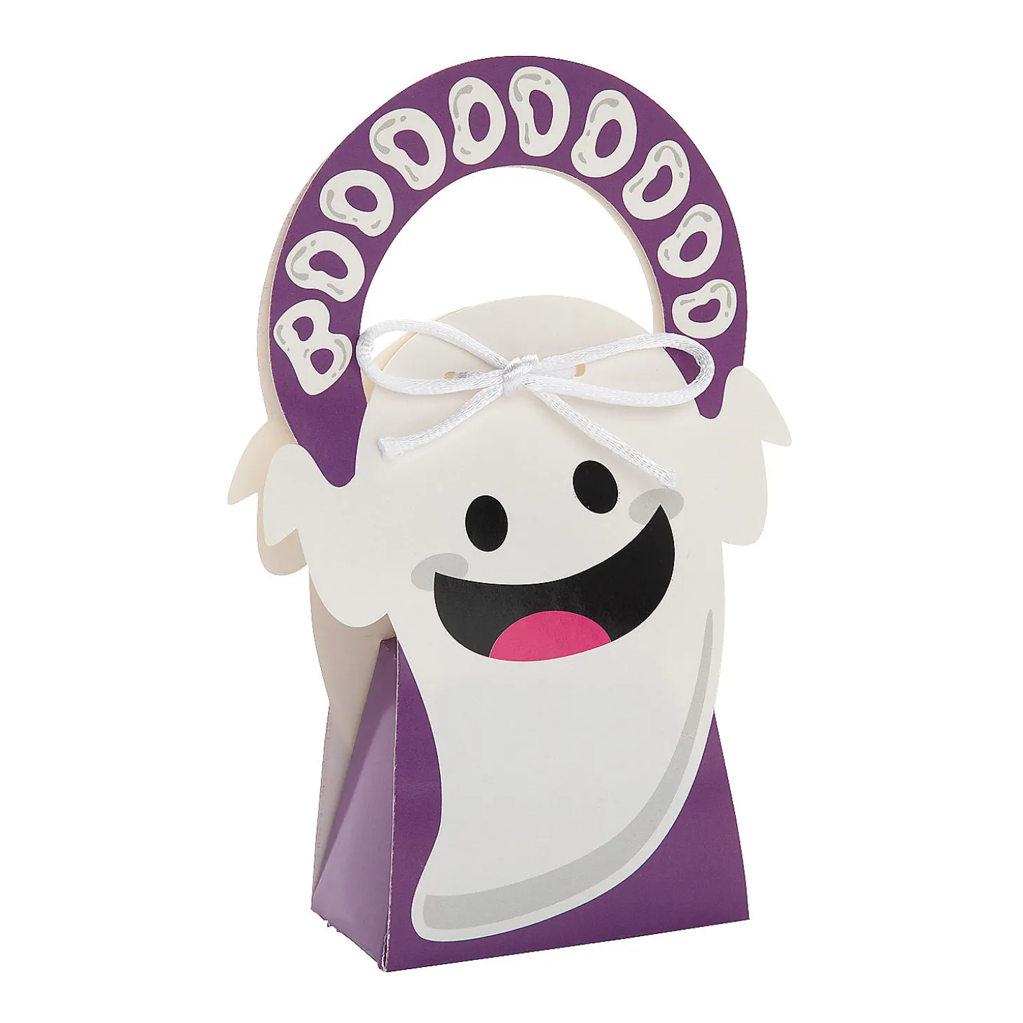 Halloween Ghost Treat Boxes With Handle - 12 Pc.