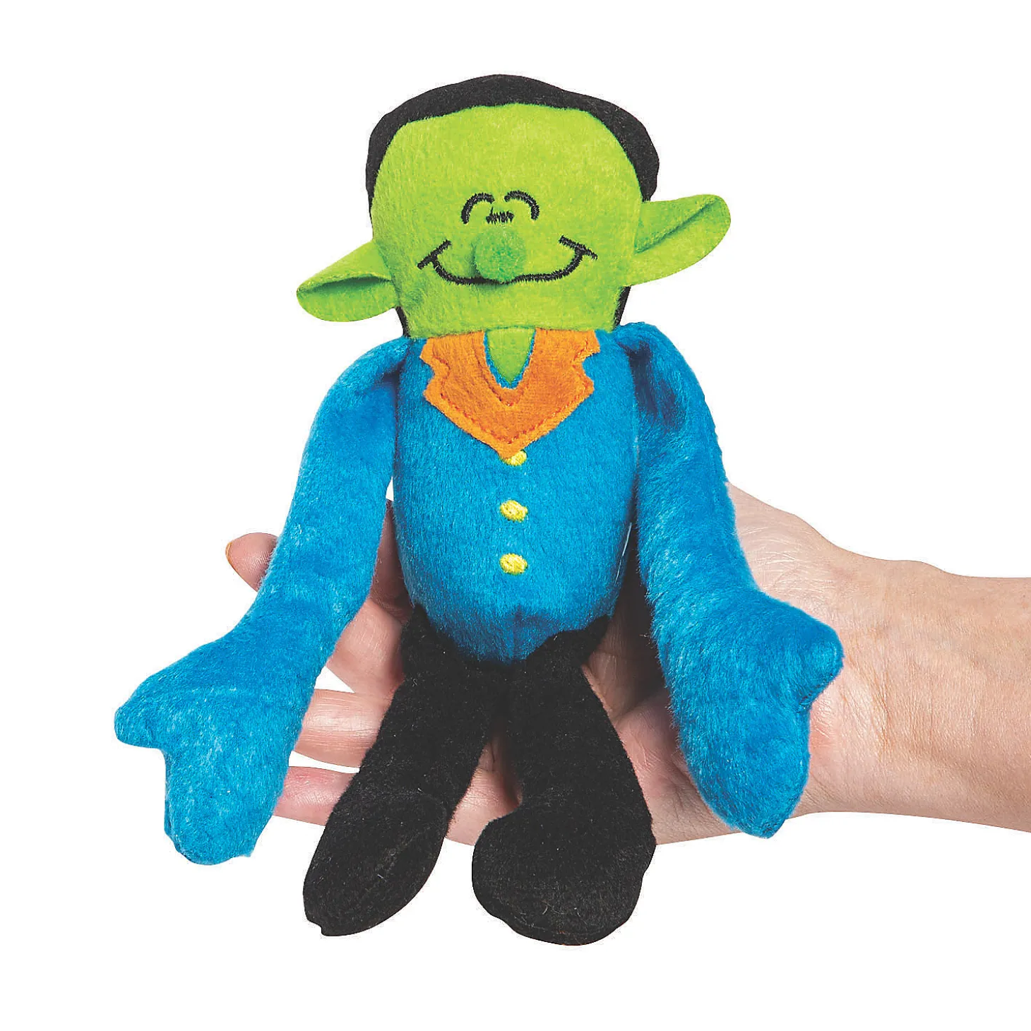 Halloween Long Arm Stuffed Friendly Monsters - 12 Pc.