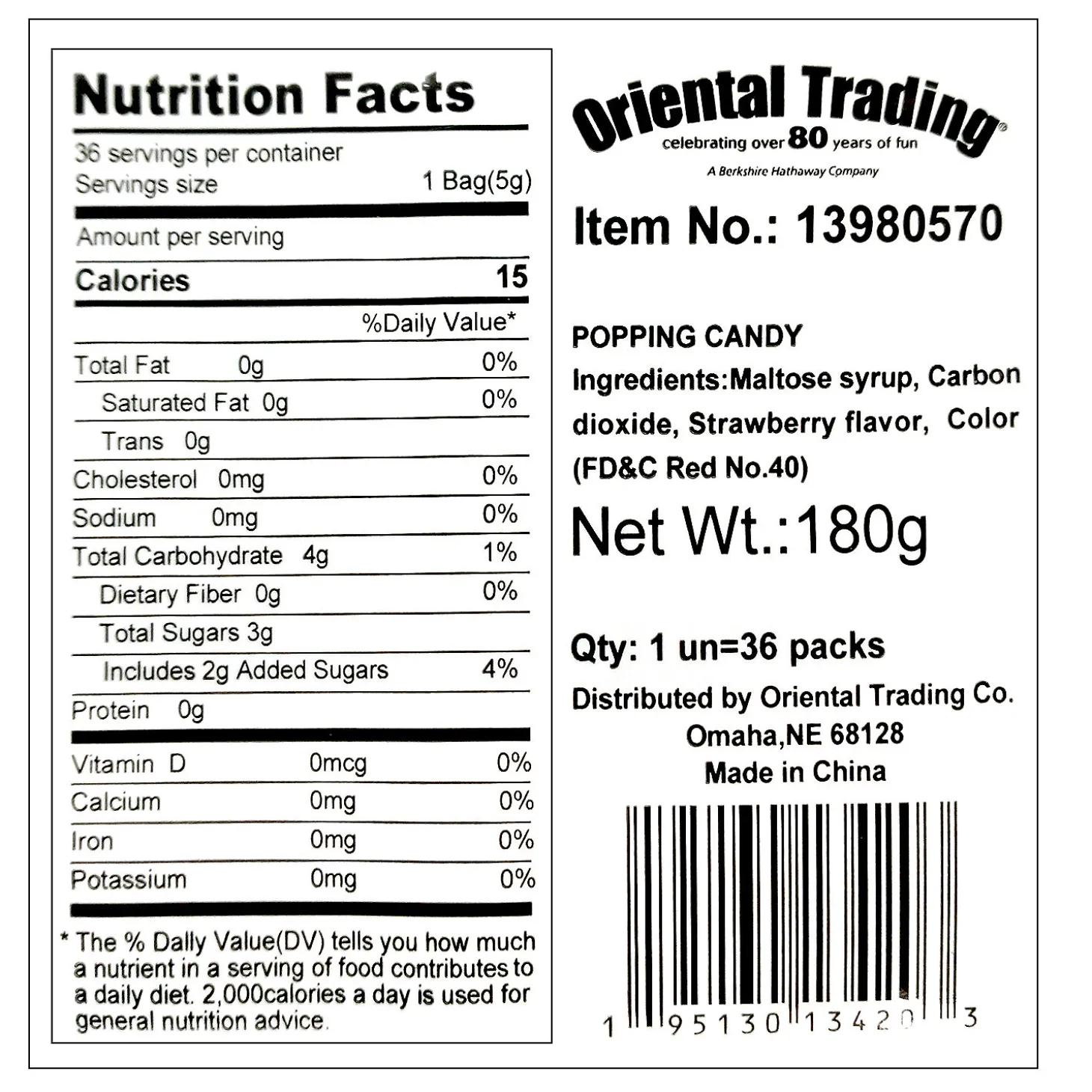 Halloween Popping Hard Candy With Stickers - 36 Pc.