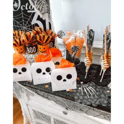 Halloween Skull Head Treat Boxes - 12 Pc.