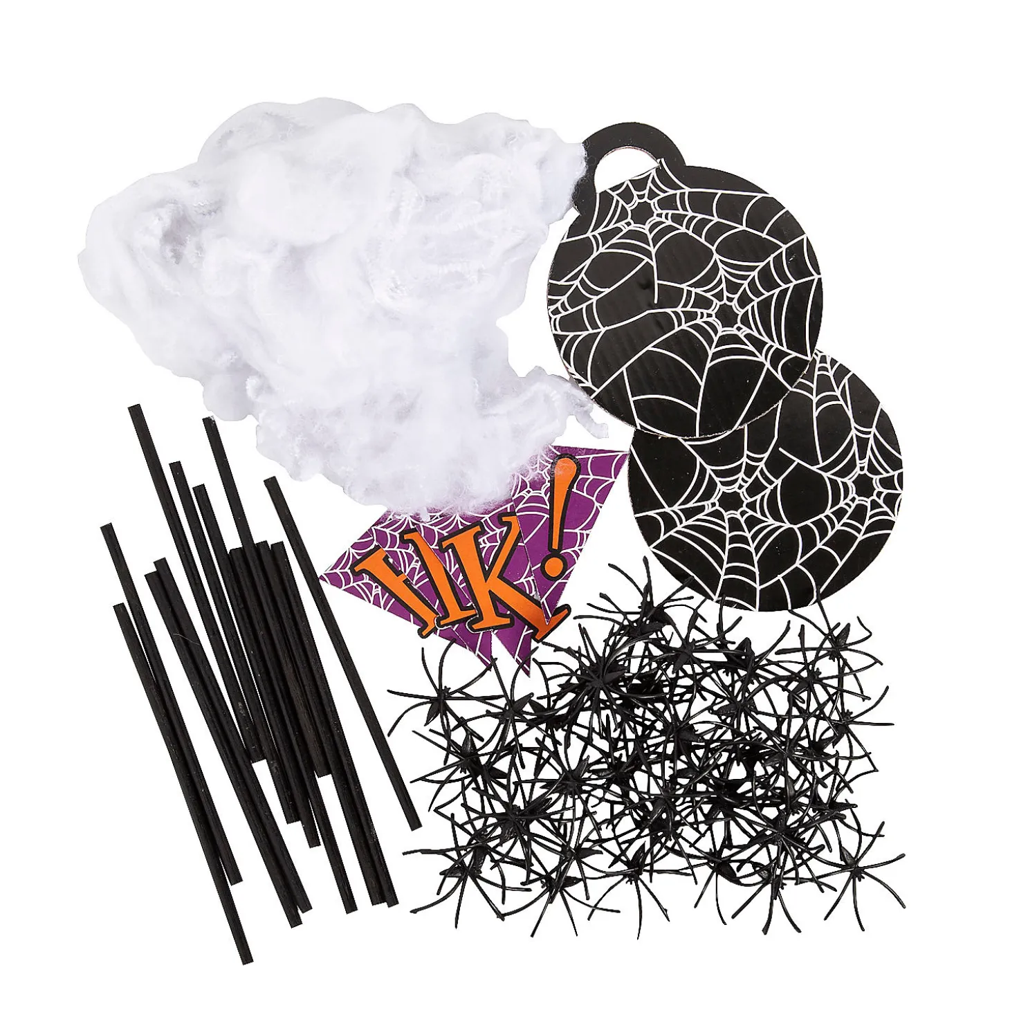 Halloween Spider Wreath Craft Kit - Makes 3