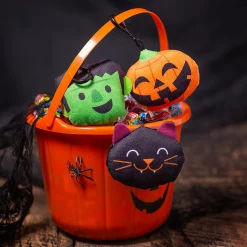 Halloween Stuffed Character Backpack Clip Keychains - 12 Pc.