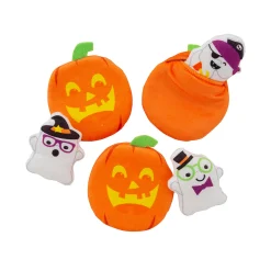 Halloween Stuffed Pocket Pumpkins With Ghosts - 12 Pc.