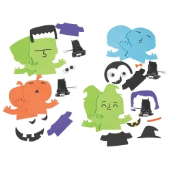 Halloween Wind-Up Monster Toy Craft Kit - Makes 12