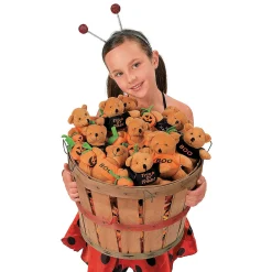 Haloween Stuffed Bears With T-Shirt - 12 Pc.
