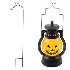 Hanging Jack-O'-Lantern Halloween Wedding Aisle Decorating Kit - Makes 6