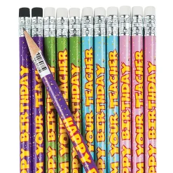 Happy Birthday From Your Teacher Pencils - 24 Pc.