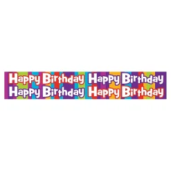 Happy Birthday Stripe Pencils - 24 Pc.