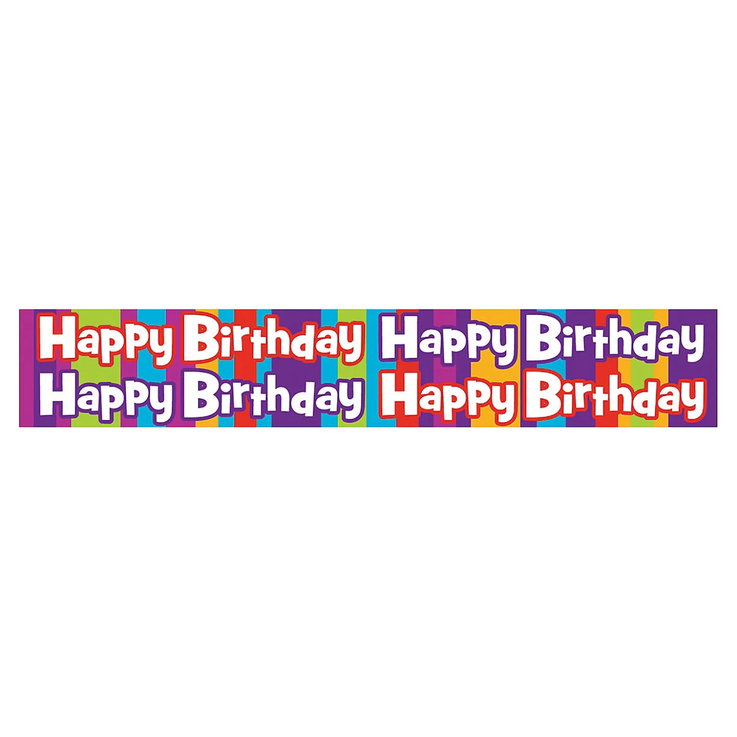 Happy Birthday Stripe Pencils - 24 Pc.