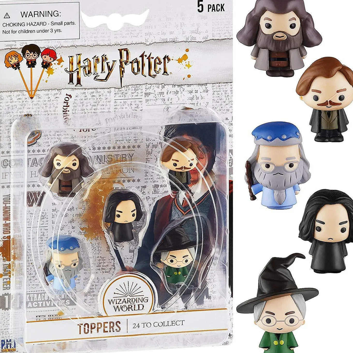 Harry Potter Pencil Toppers 5Pk Rubeus Remus Severus Albus Minerva Pmi International