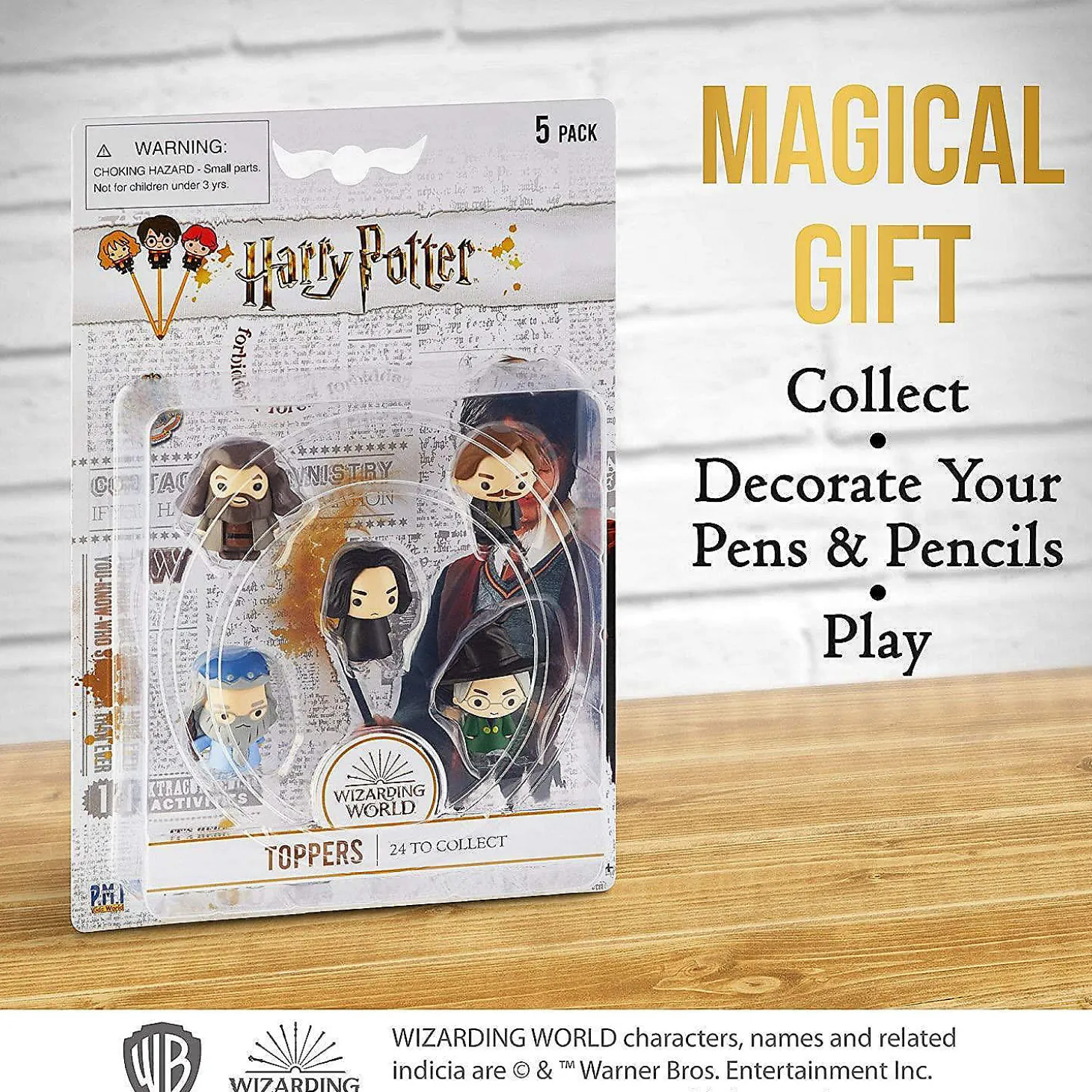 Harry Potter Pencil Toppers 5Pk Rubeus Remus Severus Albus Minerva Pmi International