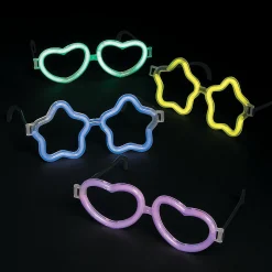 Heart & Star Glow Stick Glasses - 12 Pc.