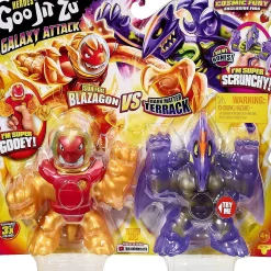 Heroes Of Goo Jit Zu Galaxy Attack Versus Pack Sun Fire Blazagon Vs Dark Matter Terrack