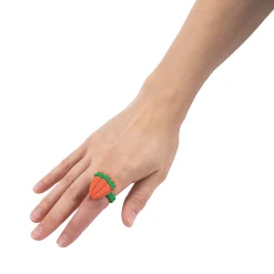 Hip Hop Bunny Cards With Carrot Ring - 12 Pc.