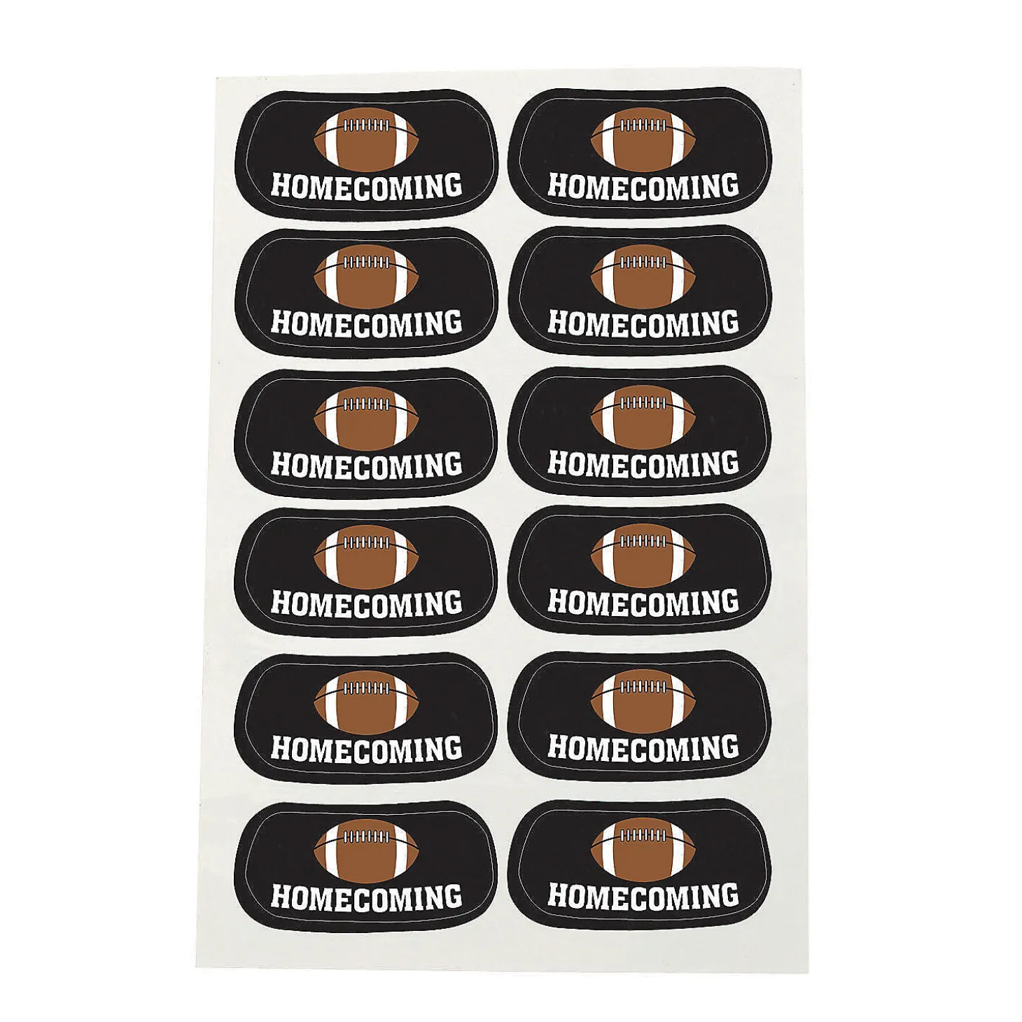 Homecoming Spirit Eyeblack Temporary Tattoos - 12 Pc.