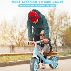 Honey Joy Toddler Balance Bike W/ Feet Rests For 2-5 Yr Blue