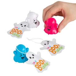 I'M A Boo-Liever Ghost Pull-Back Toys With Card - 24 Pc.