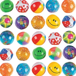 Inflatable 5" Mini Beach Ball Assortment - 25 Pc.
