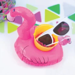 Inflatable Flamingo Floating Coasters - 12 Pc.