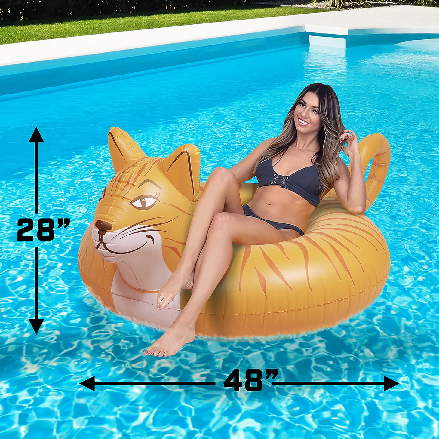 Inflatable Gofloats™ Meowzers Cat Tube Raft