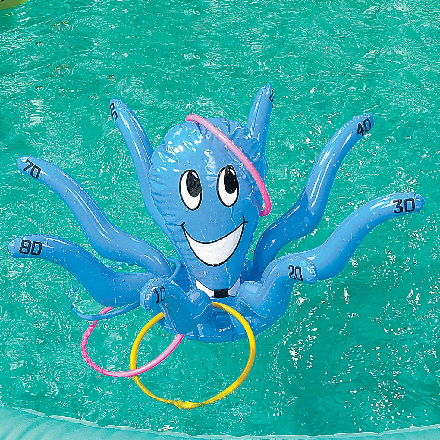 Inflatable Smiling Octopus Ring Toss Game