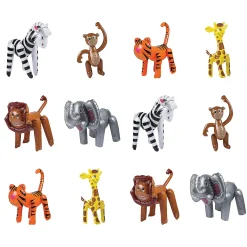 Inflatable Zoo Animal Assortment - 12 Pc.