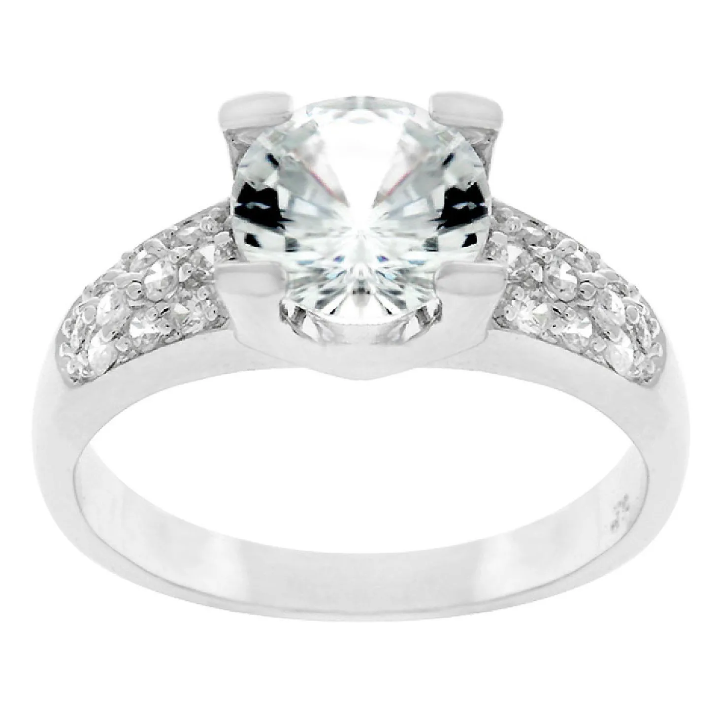 J Goodin Classic Clear Engagement Ring Size 8