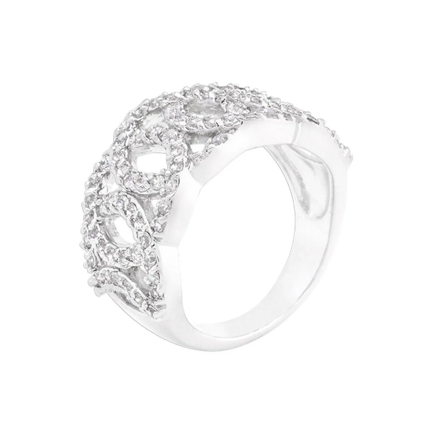 J Goodin Cubic Zirconia Circular Ring Size 8