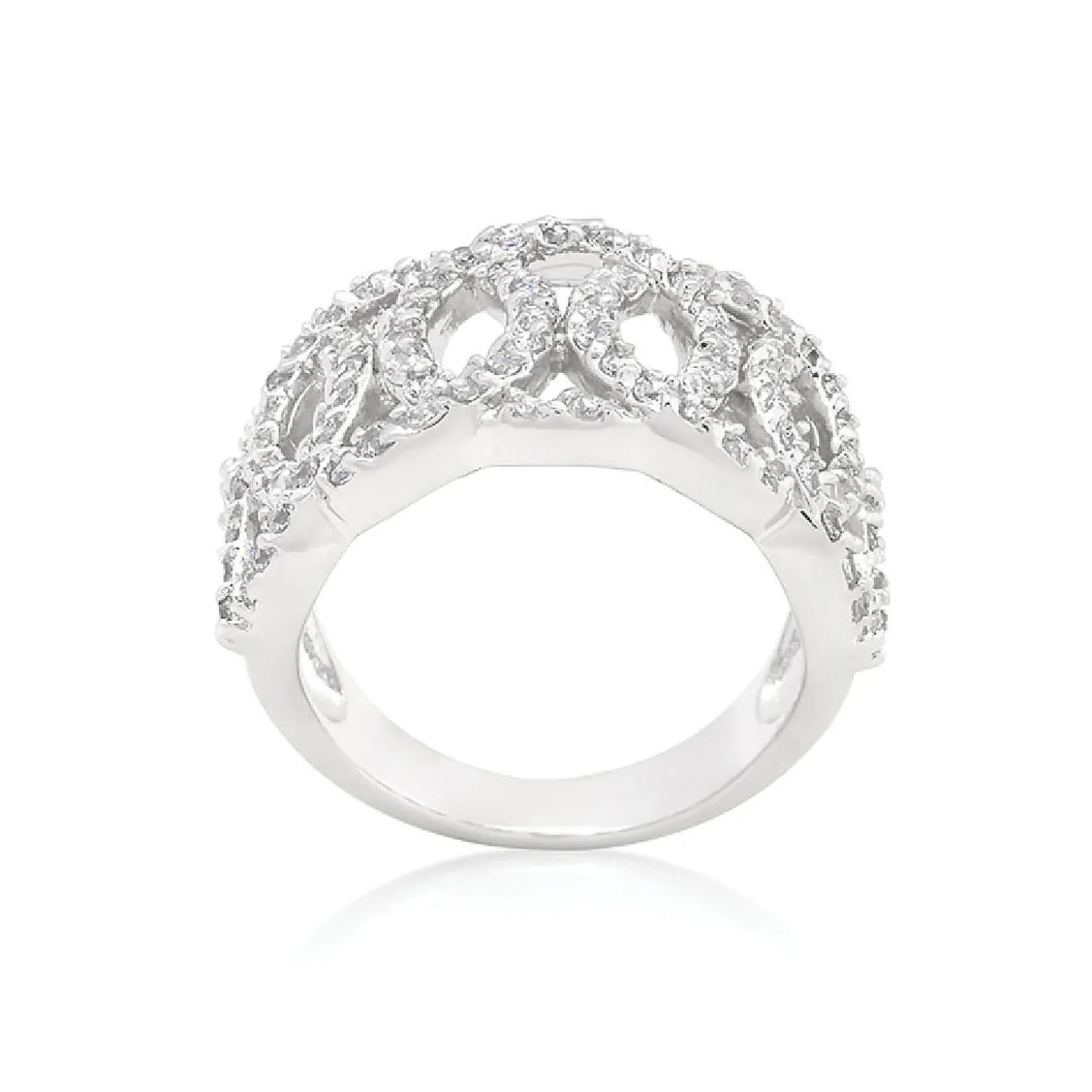 J Goodin Cubic Zirconia Circular Ring Size 8