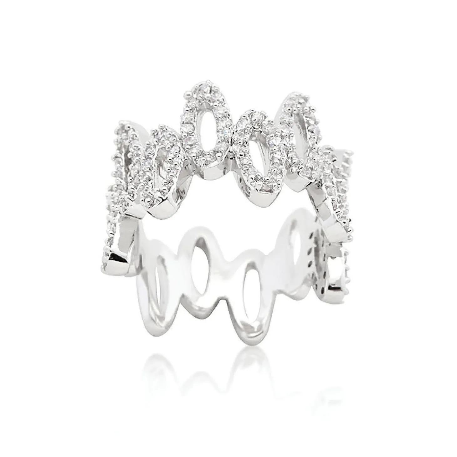 J Goodin Cubic Zirconia Oval Fashion Ring Size 5