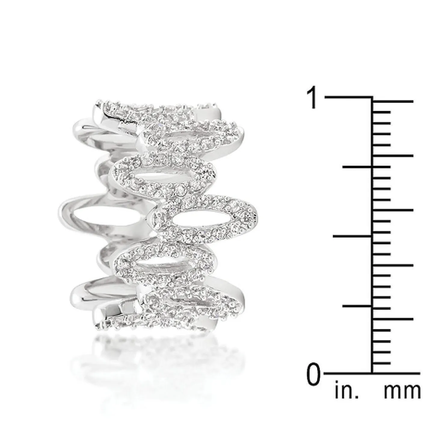 J Goodin Cubic Zirconia Oval Fashion Ring Size 5