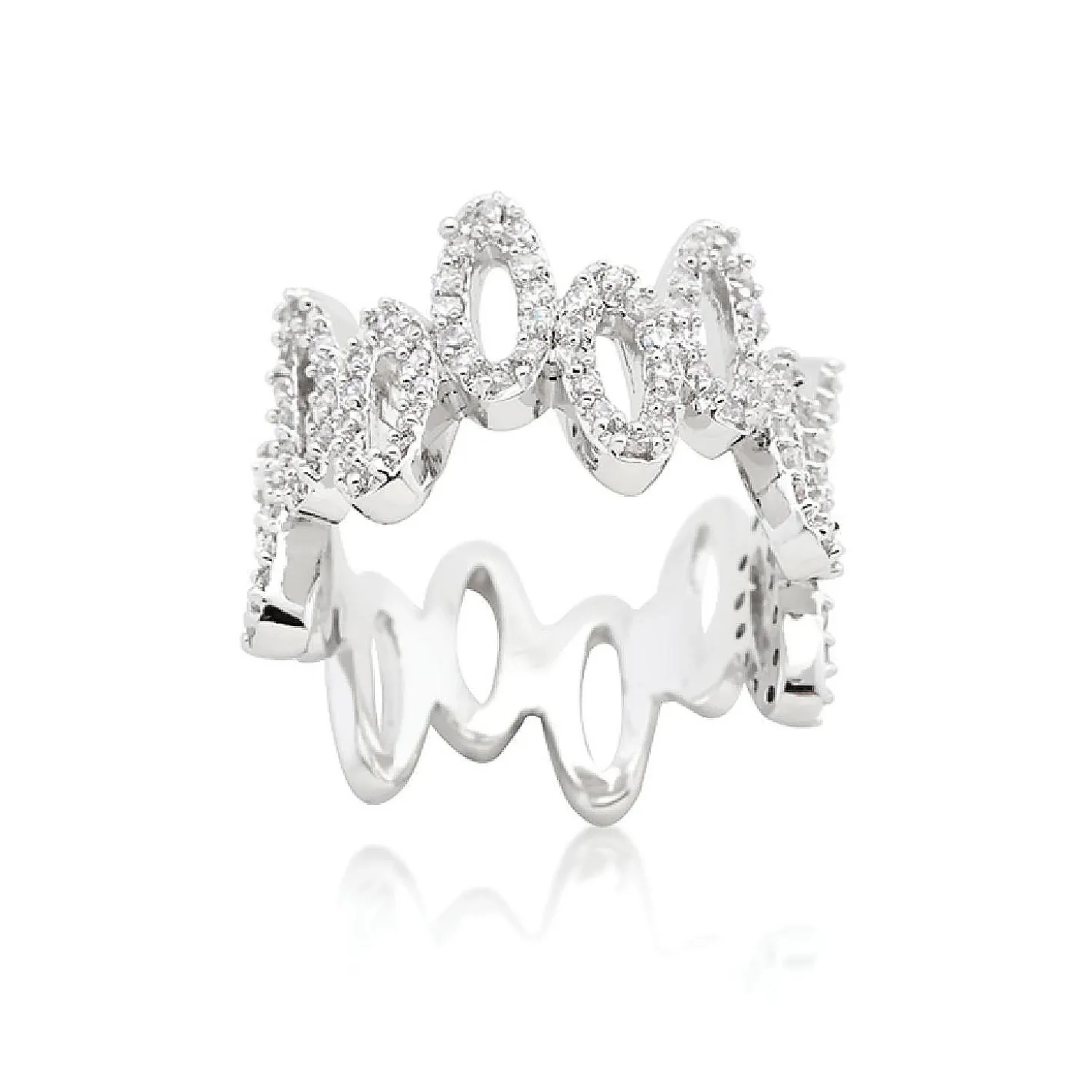 J Goodin Cubic Zirconia Oval Fashion Ring Size 6