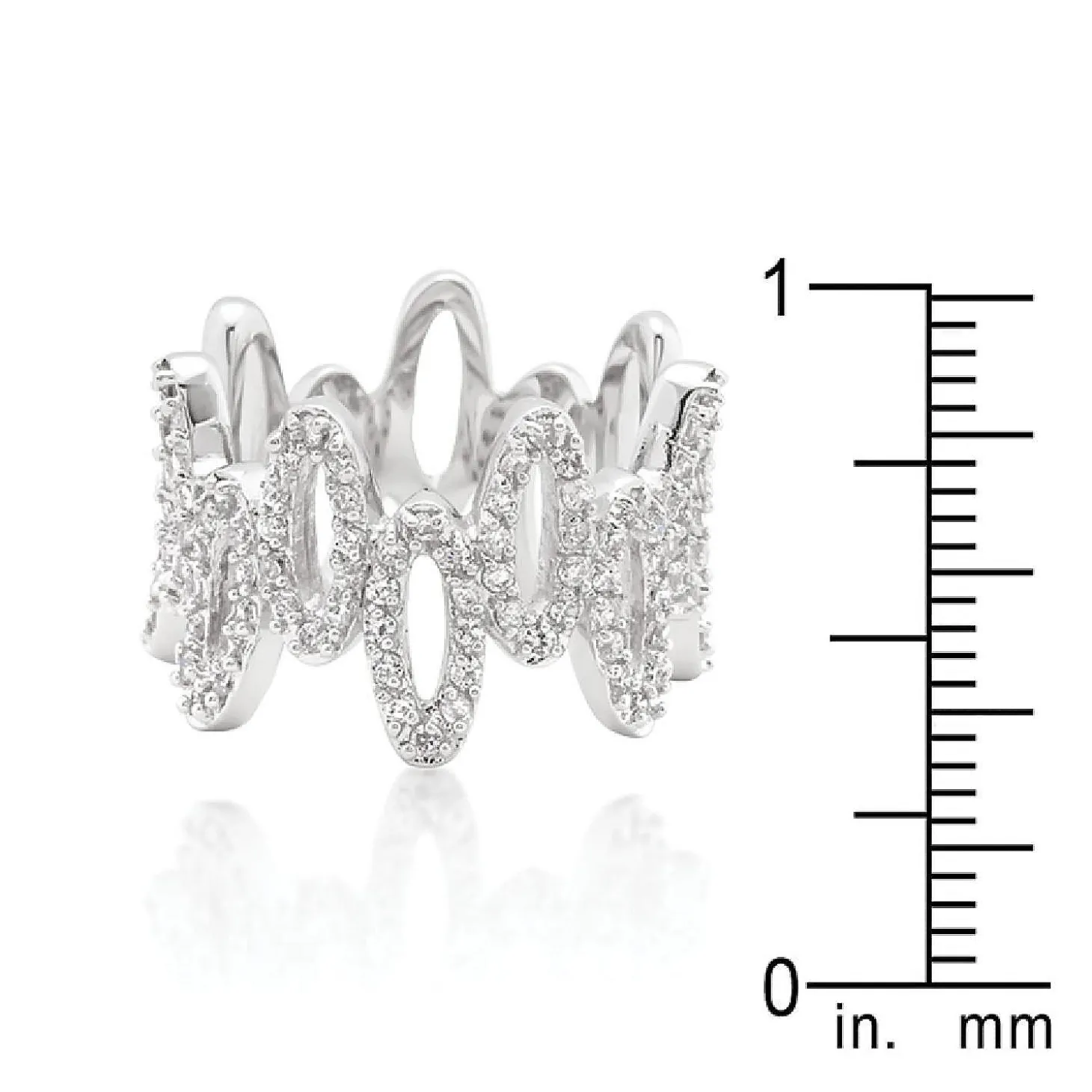 J Goodin Cubic Zirconia Oval Fashion Ring Size 6