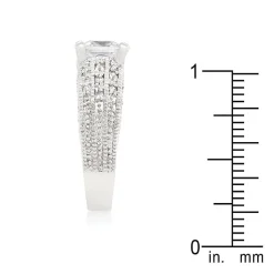 J Goodin Cubic Zirconia Princess Cut Ring Size 5