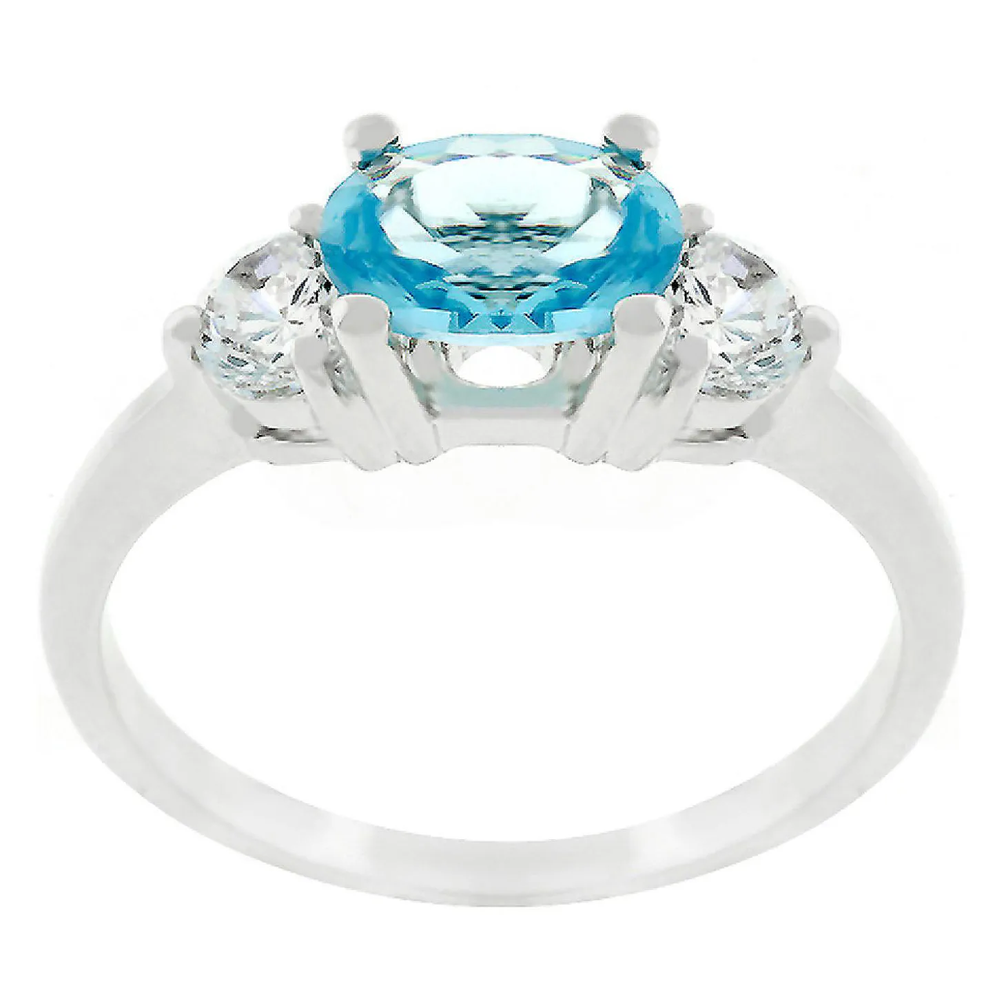 J Goodin Oval Serenade Triplet Ring Size 9