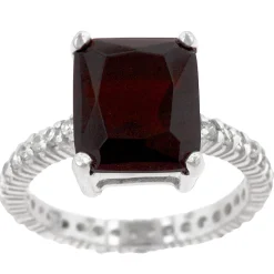 J Goodin Radiant Cut Ruby Engagement Ring Size 9