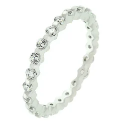 J Goodin Silver Lace Eternity Band Size 5