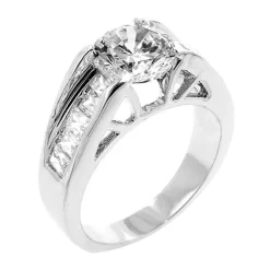 J Goodin Timeless Clear Engagement Ring Size 6