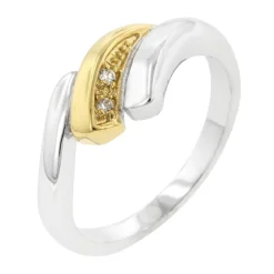J Goodin Two-Tone Swirl Ring Size 5