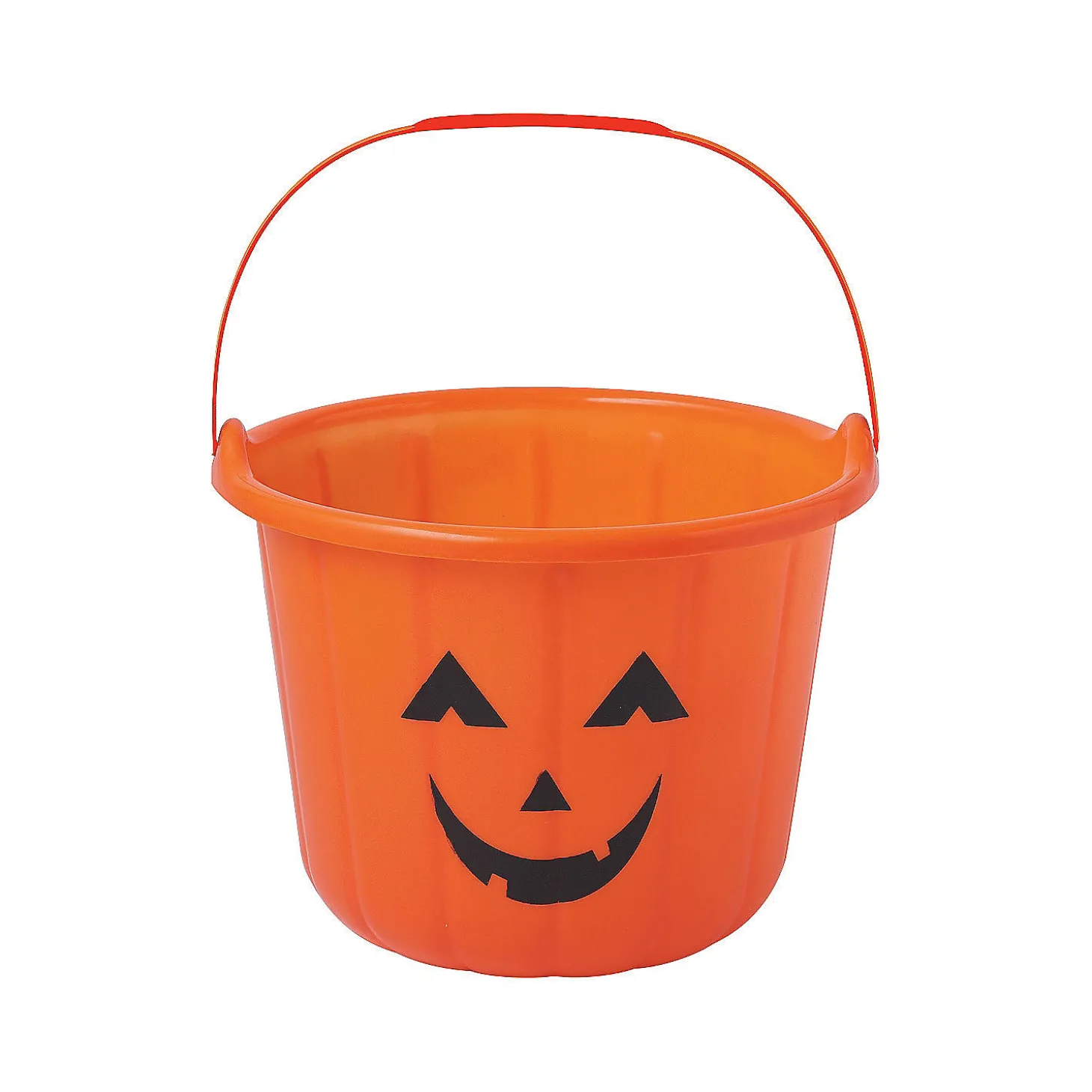 Jack-O'-Lantern Bpa-Free Plastic Trick-Or-Treat Buckets - 12 Pc.