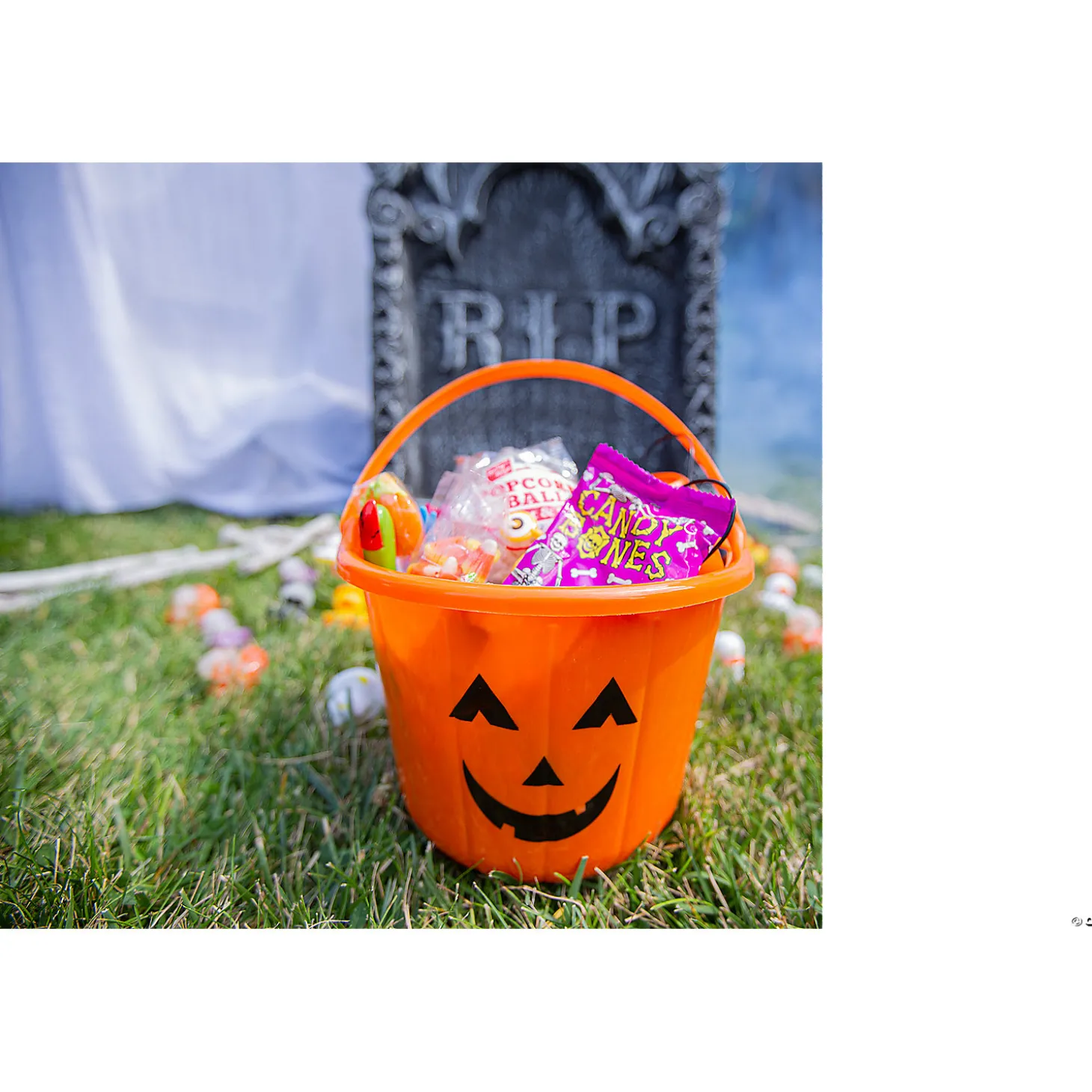 Jack-O'-Lantern Bpa-Free Plastic Trick-Or-Treat Buckets - 12 Pc.