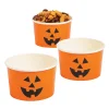 Jack-O'-Lantern Disposable Paper Snack Cups - 25 Pc.