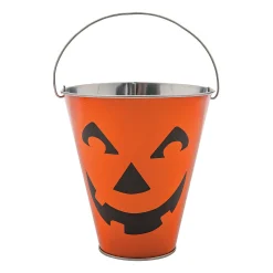 Jack-O'-Lantern Galvanized Pails - 12 Pc.