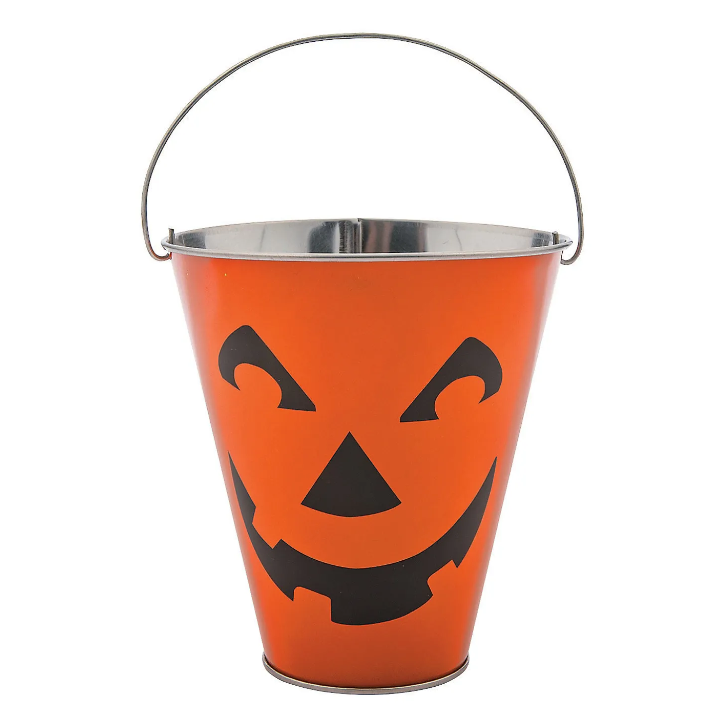Jack-O'-Lantern Galvanized Pails - 12 Pc.