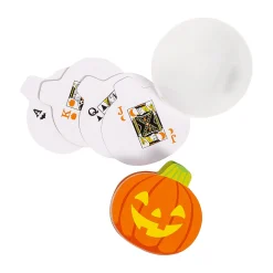 Jack-O'-Lantern Shaped Playing Cards - 12 Pc.