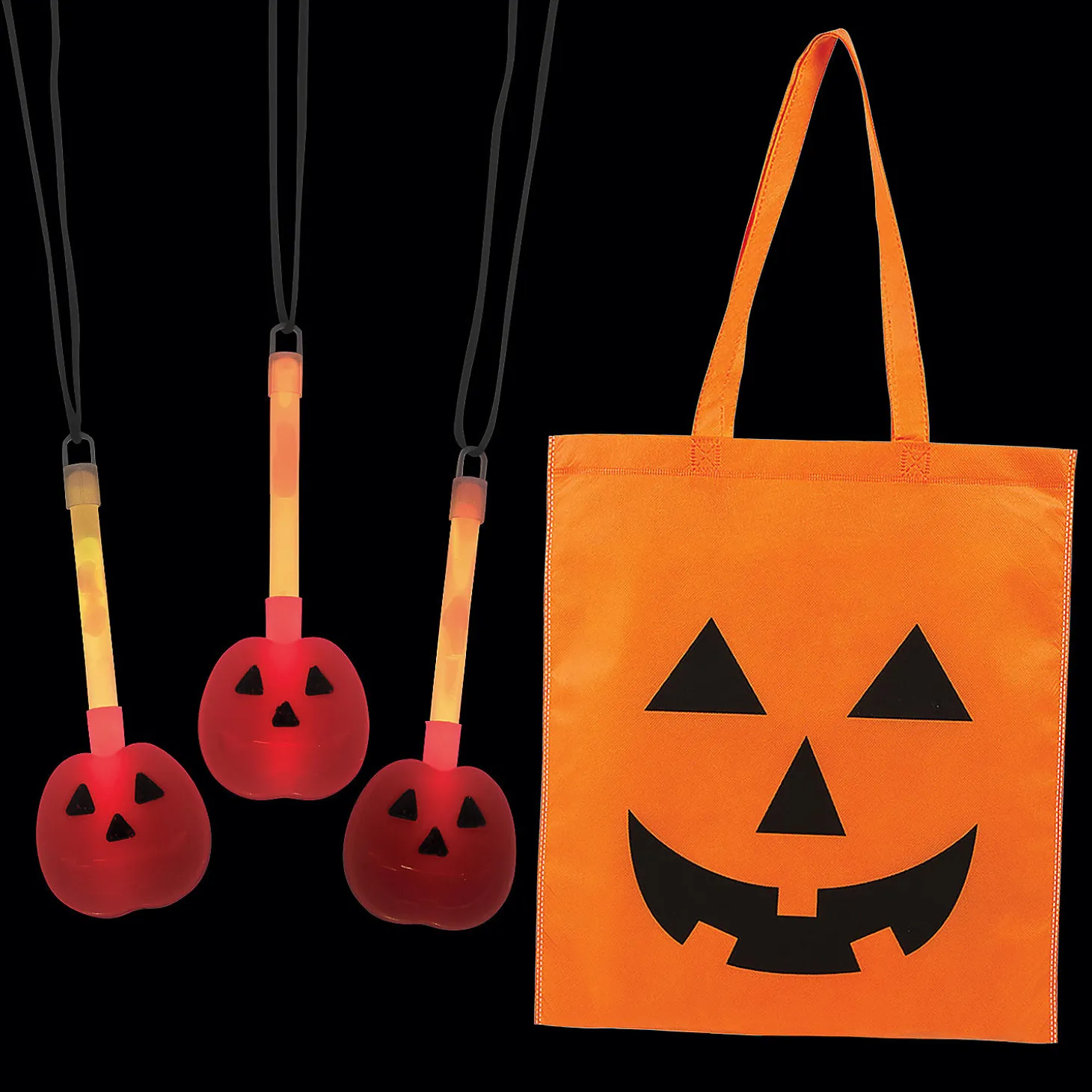 Jack-O'-Lantern Trick Or Treating Accessories Kit For 12