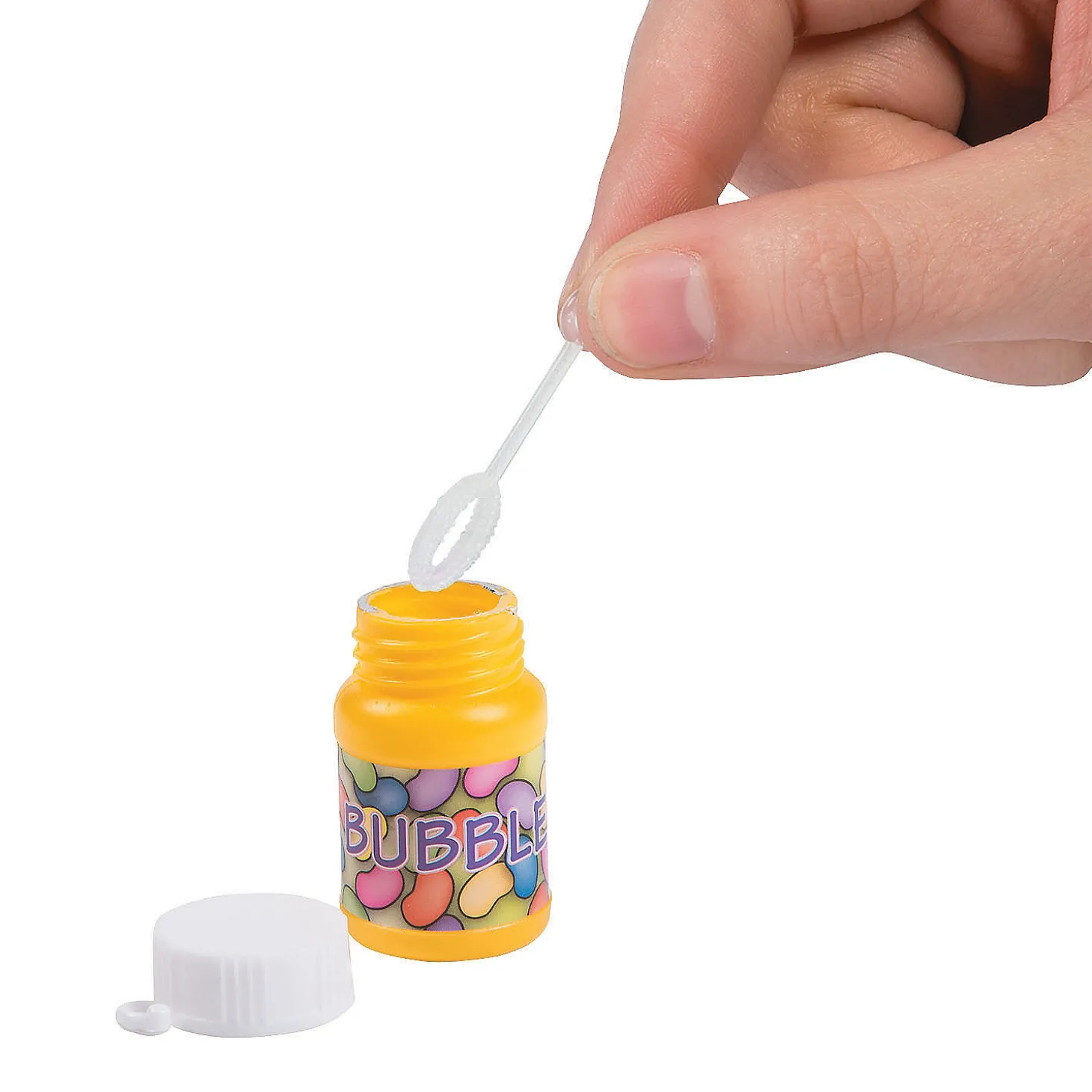Jelly Bean Mini Bubble Bottles - 24 Pc.